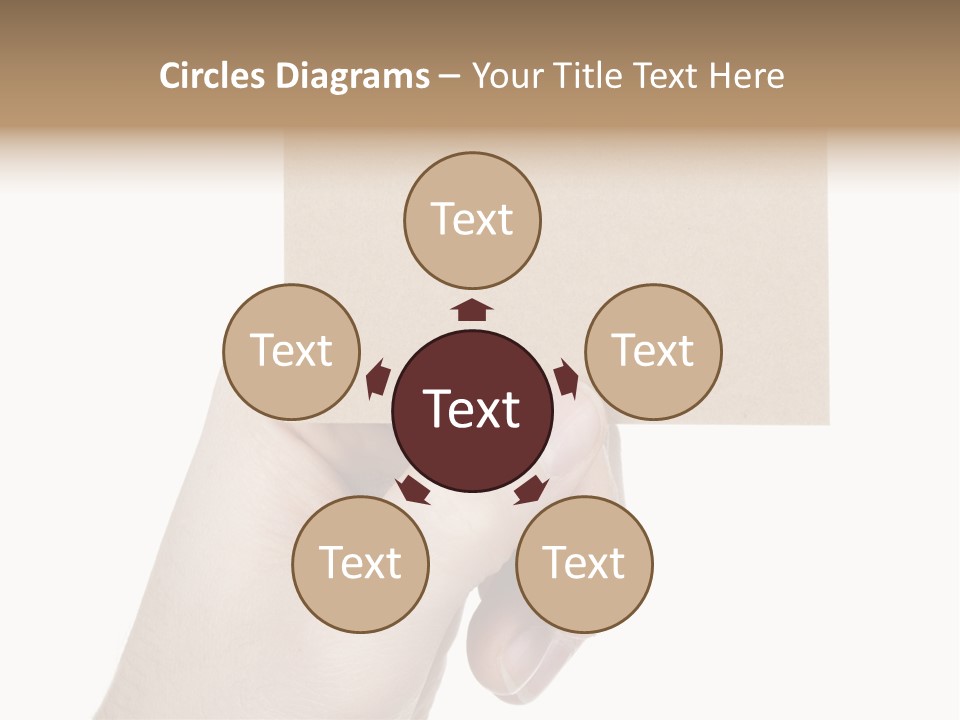 Advertise Arm Banner PowerPoint Template