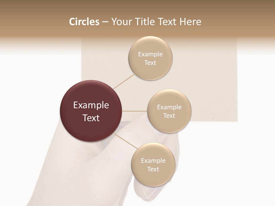 Advertise Arm Banner PowerPoint Template