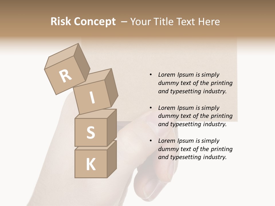 Advertise Arm Banner PowerPoint Template