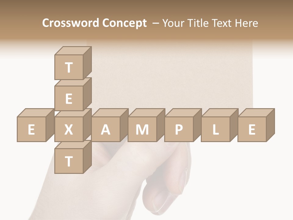 Advertise Arm Banner PowerPoint Template