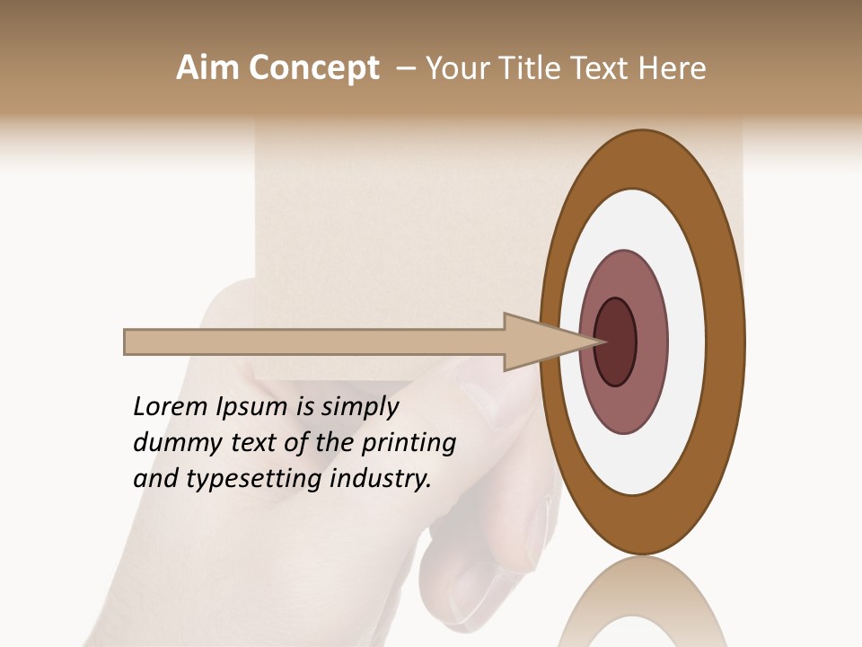 Advertise Arm Banner PowerPoint Template