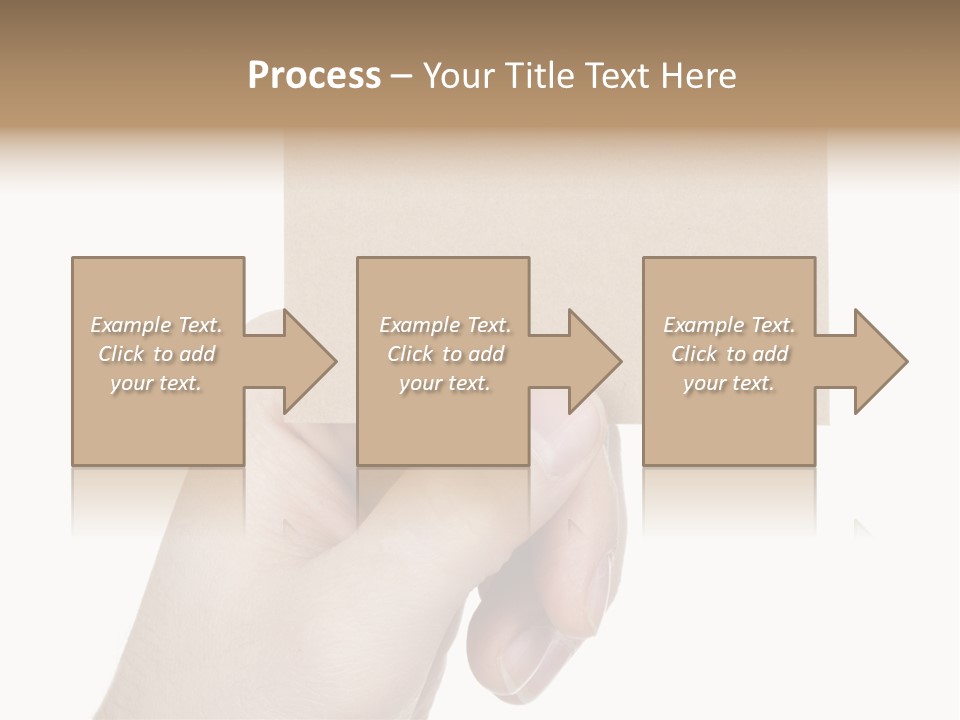 Advertise Arm Banner PowerPoint Template