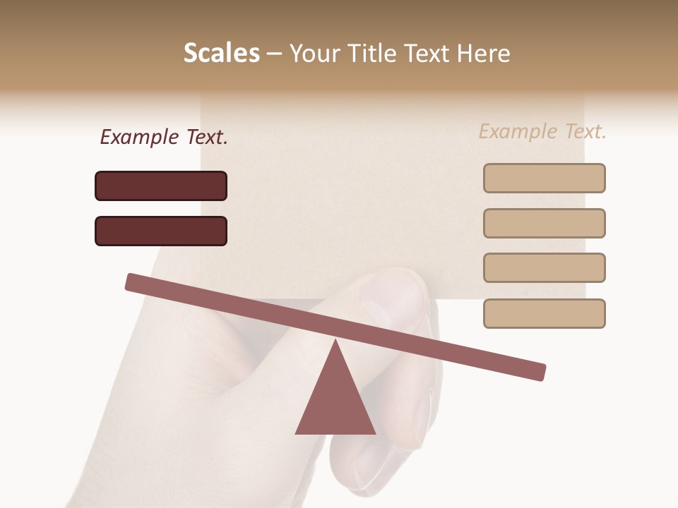 Advertise Arm Banner PowerPoint Template