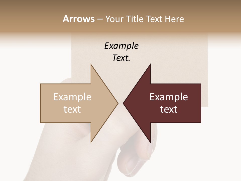 Advertise Arm Banner PowerPoint Template