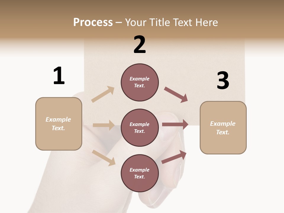 Advertise Arm Banner PowerPoint Template