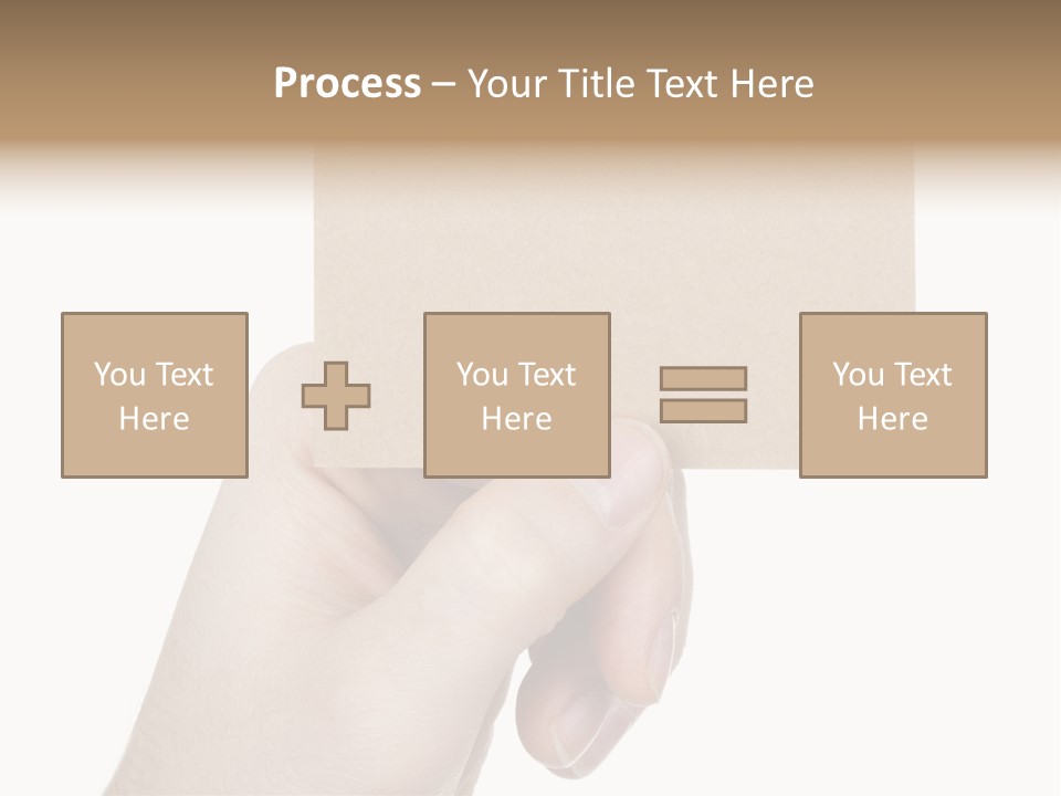 Advertise Arm Banner PowerPoint Template
