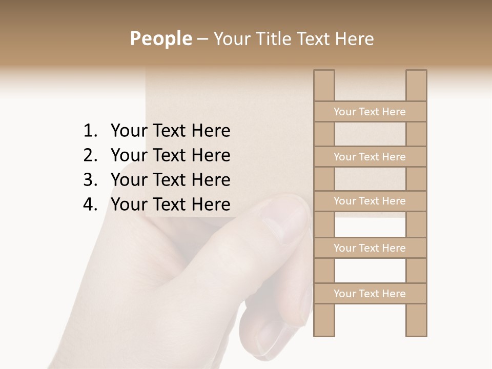 Advertise Arm Banner PowerPoint Template