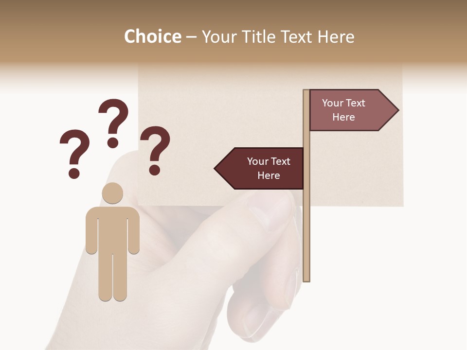Advertise Arm Banner PowerPoint Template