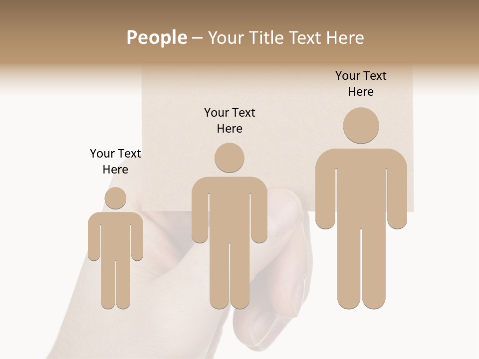 Advertise Arm Banner PowerPoint Template