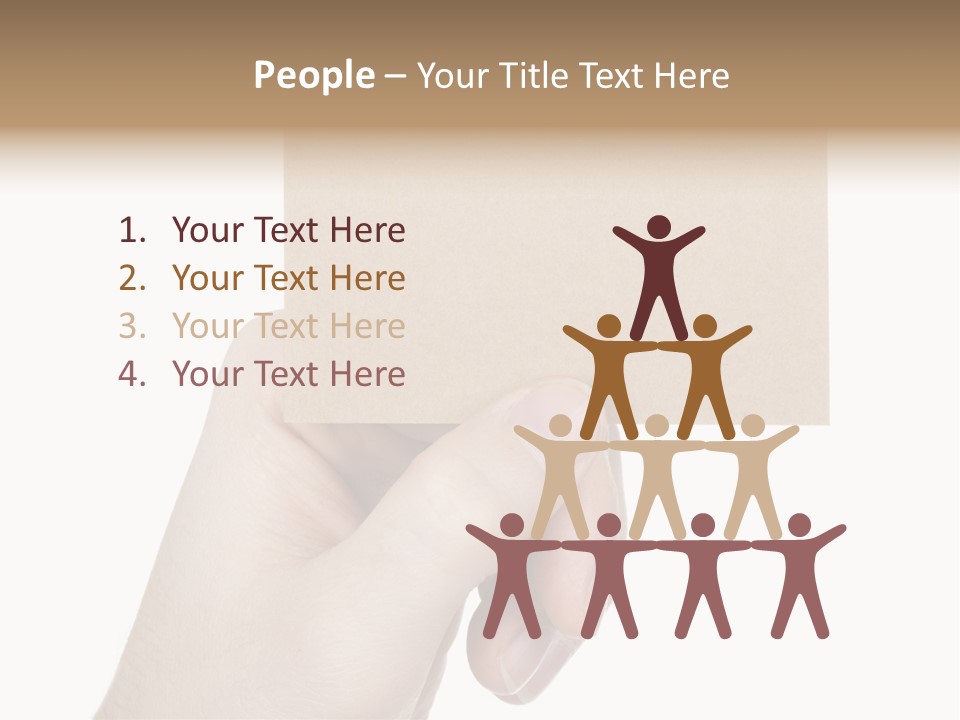 Advertise Arm Banner PowerPoint Template