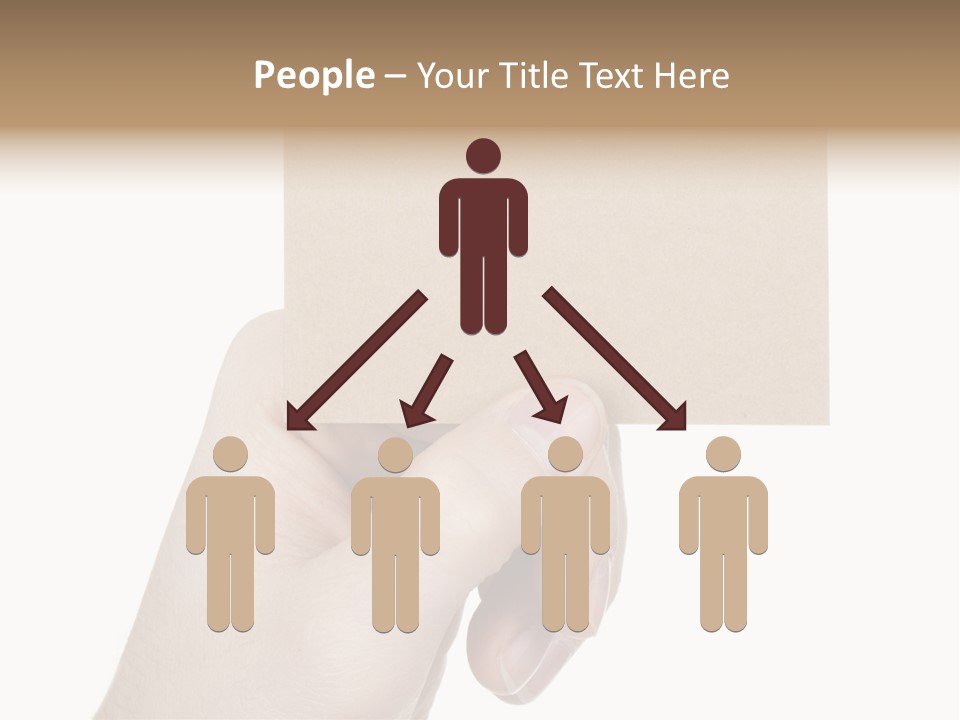 Advertise Arm Banner PowerPoint Template