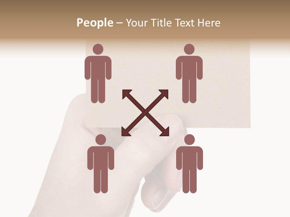 Advertise Arm Banner PowerPoint Template