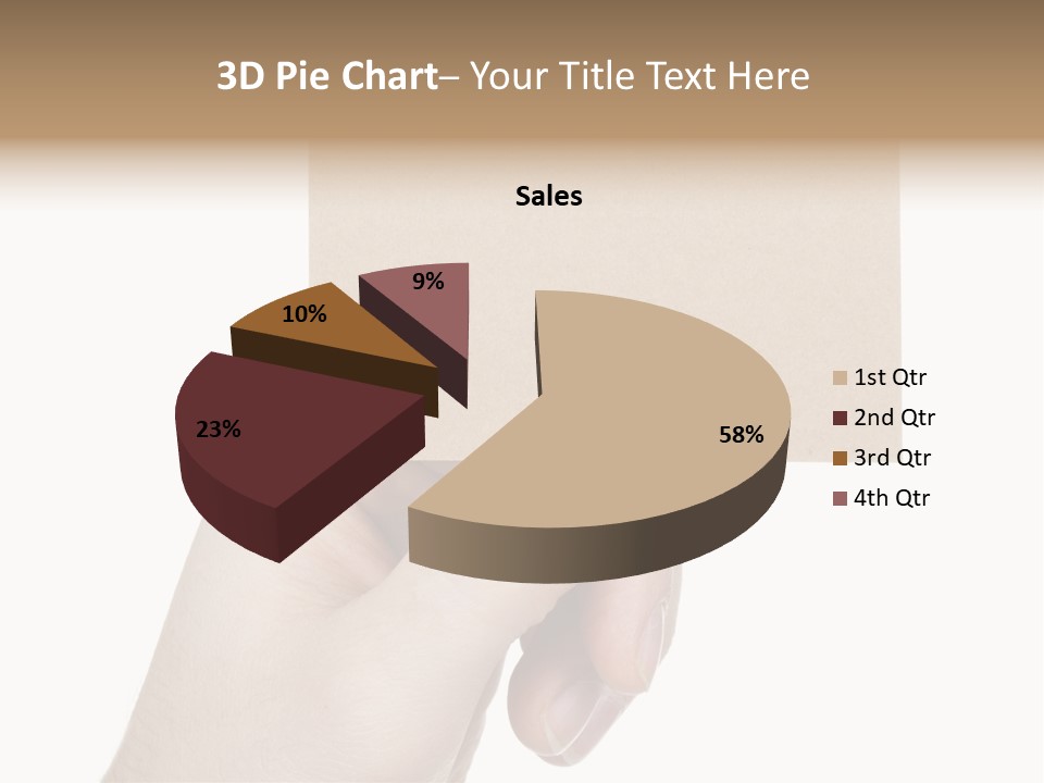 Advertise Arm Banner PowerPoint Template