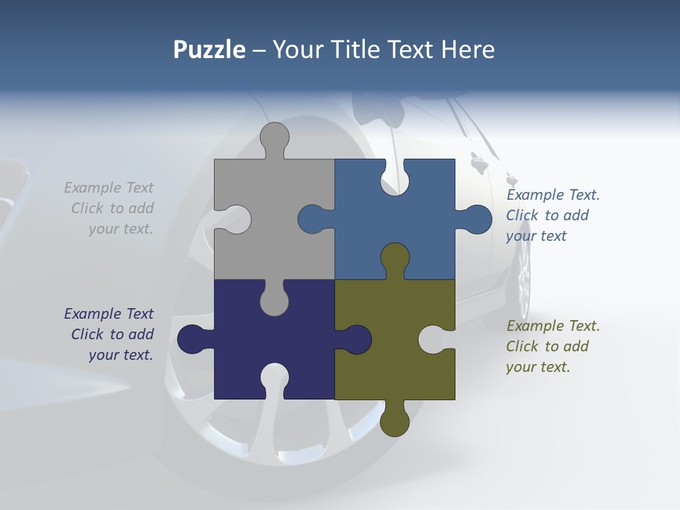 Design Orange Car PowerPoint Template