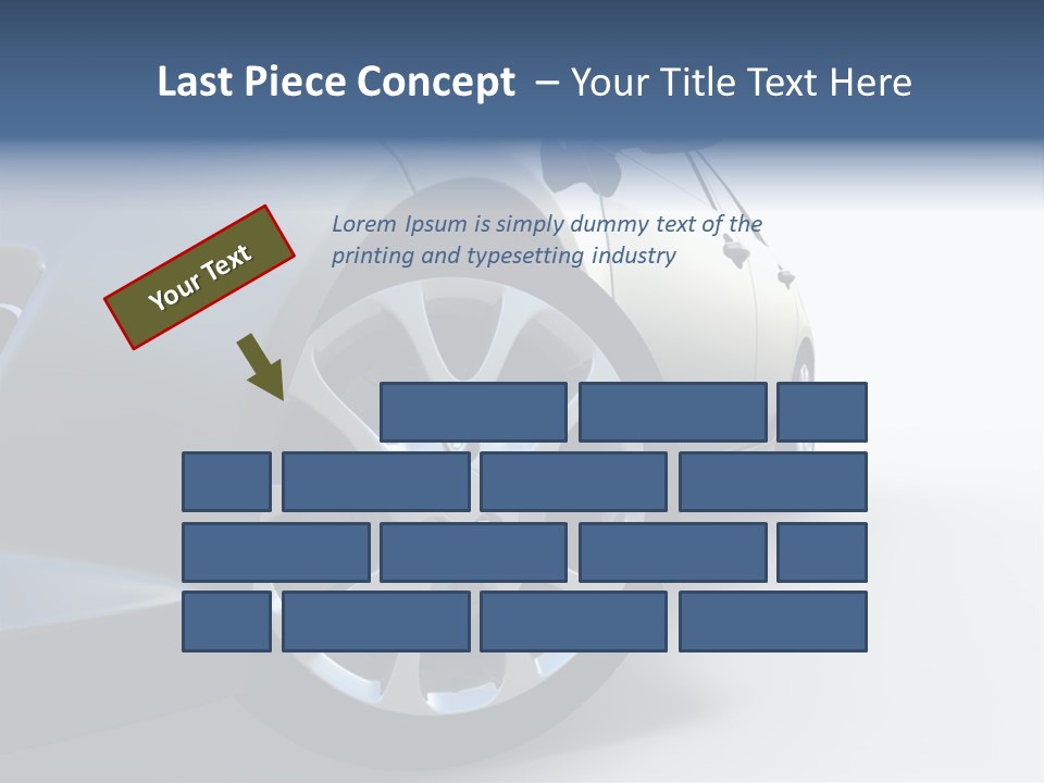 Design Orange Car PowerPoint Template