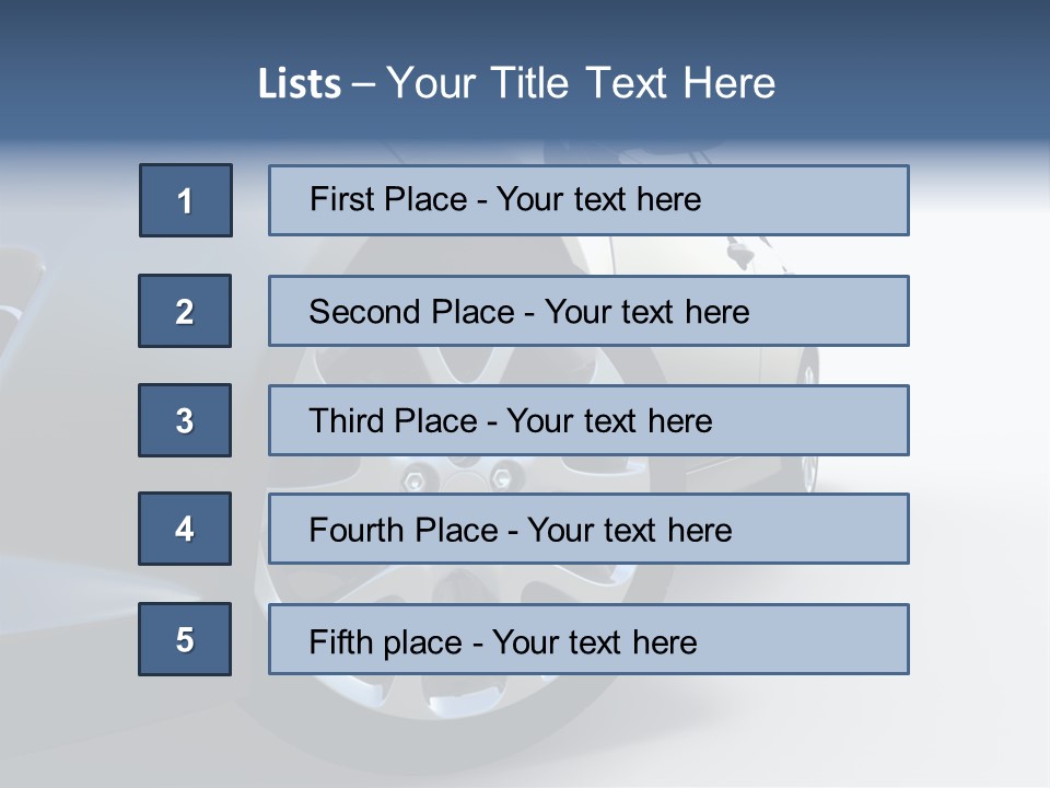 Design Orange Car PowerPoint Template