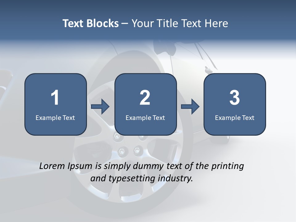 Design Orange Car PowerPoint Template