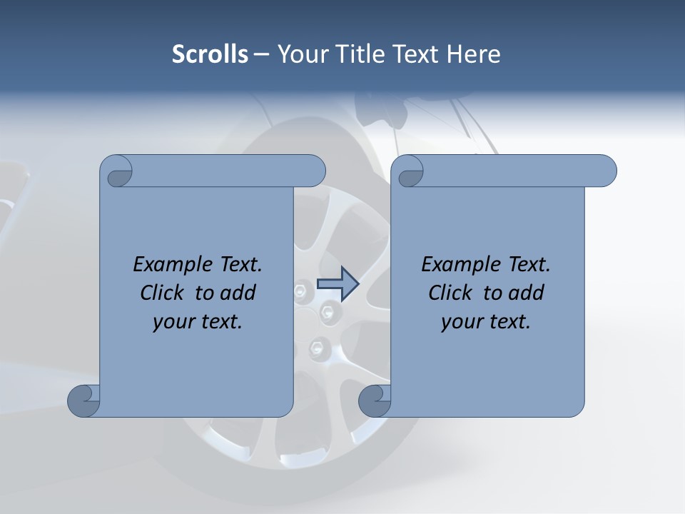 Design Orange Car PowerPoint Template
