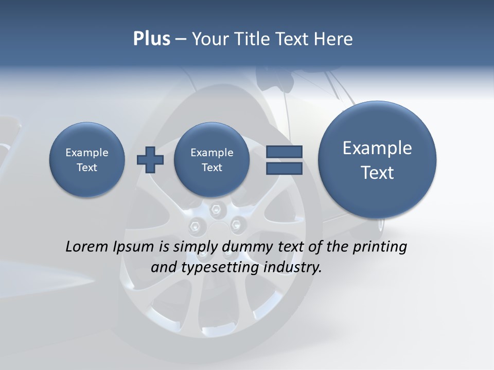Design Orange Car PowerPoint Template