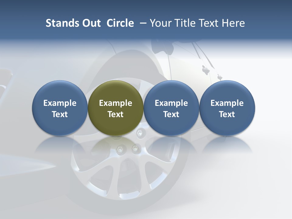 Design Orange Car PowerPoint Template