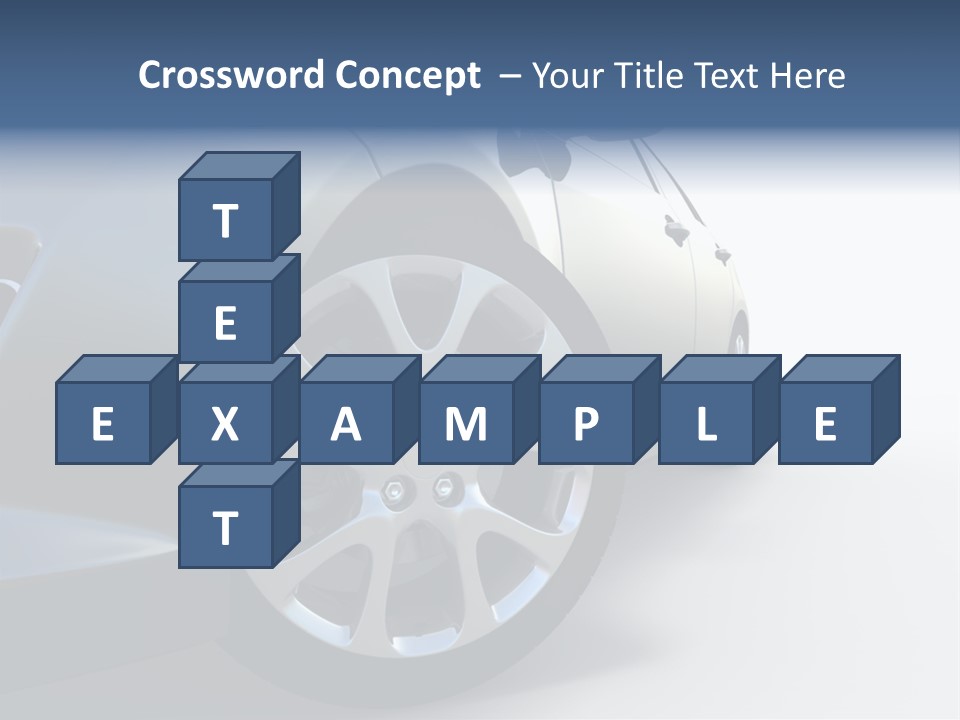 Design Orange Car PowerPoint Template