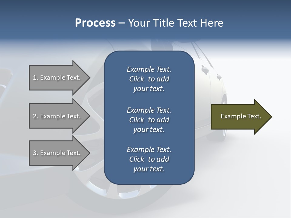 Design Orange Car PowerPoint Template