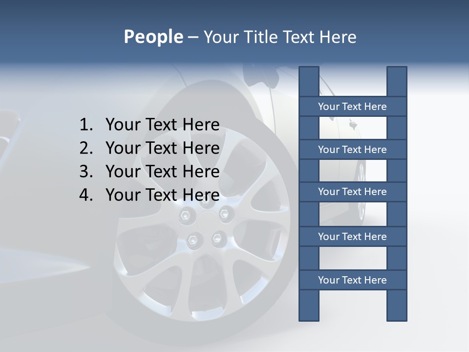 Design Orange Car PowerPoint Template