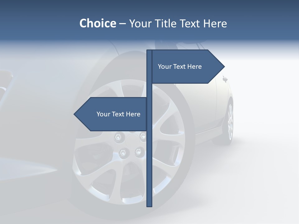 Design Orange Car PowerPoint Template