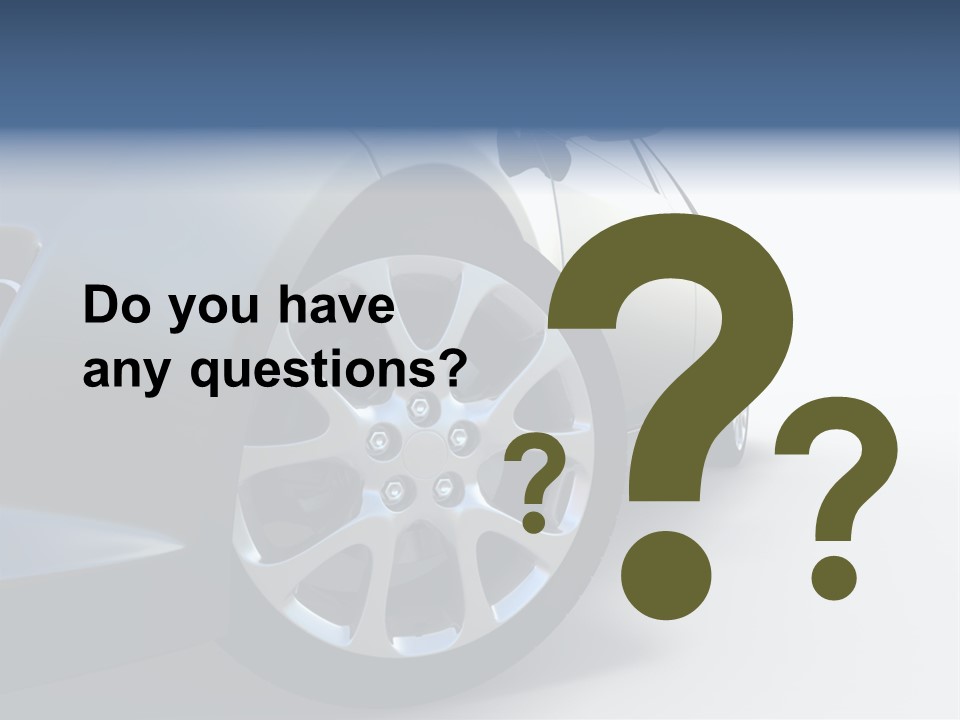 Design Orange Car PowerPoint Template