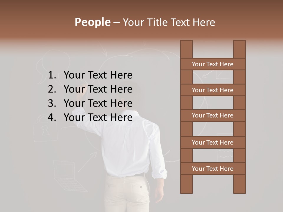 Flowchart Person Professional PowerPoint Template