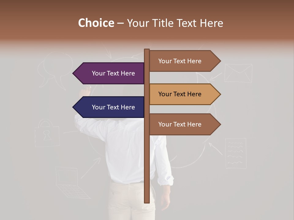 Flowchart Person Professional PowerPoint Template