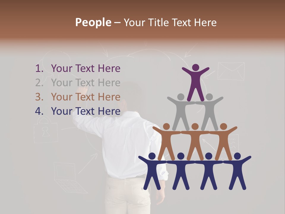 Flowchart Person Professional PowerPoint Template