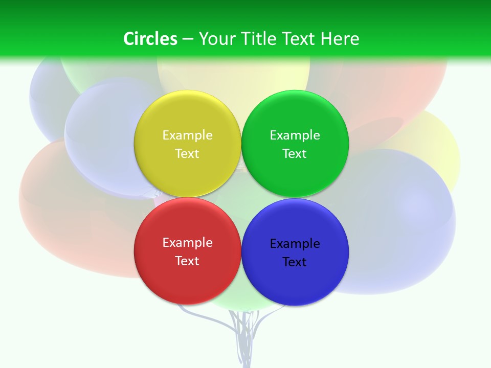 String Burst Happy PowerPoint Template