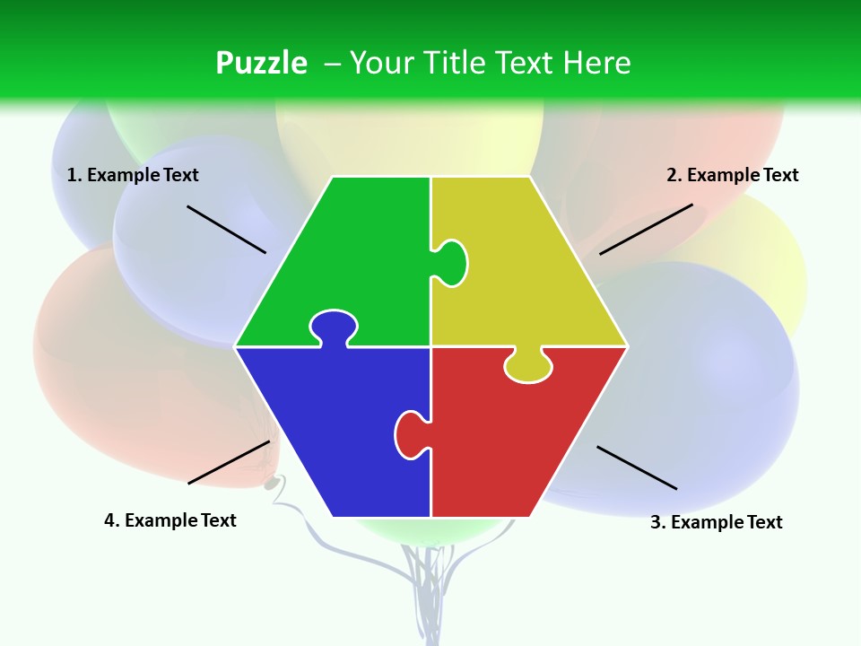 String Burst Happy PowerPoint Template