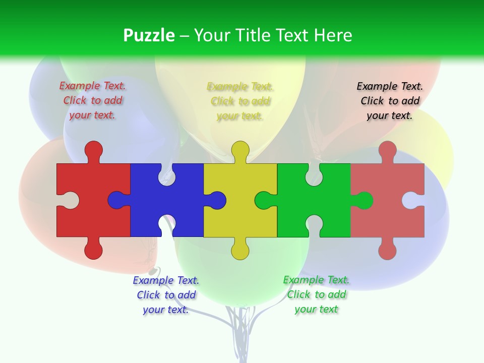 String Burst Happy PowerPoint Template