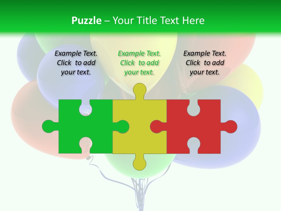 String Burst Happy PowerPoint Template