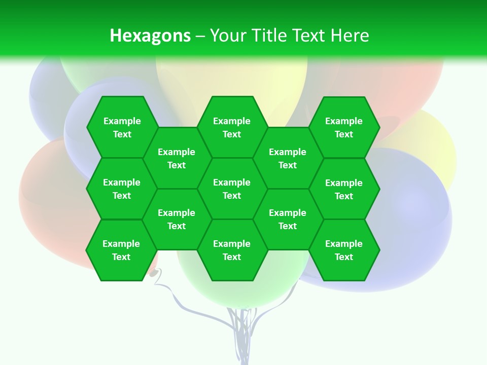 String Burst Happy PowerPoint Template