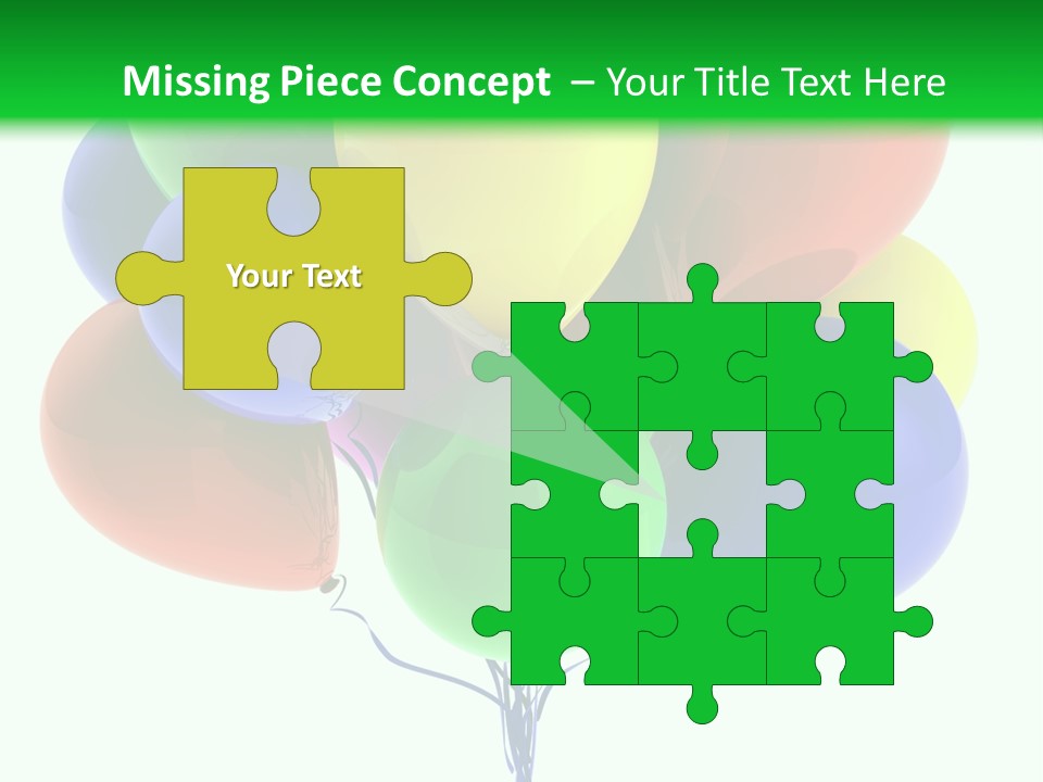 String Burst Happy PowerPoint Template