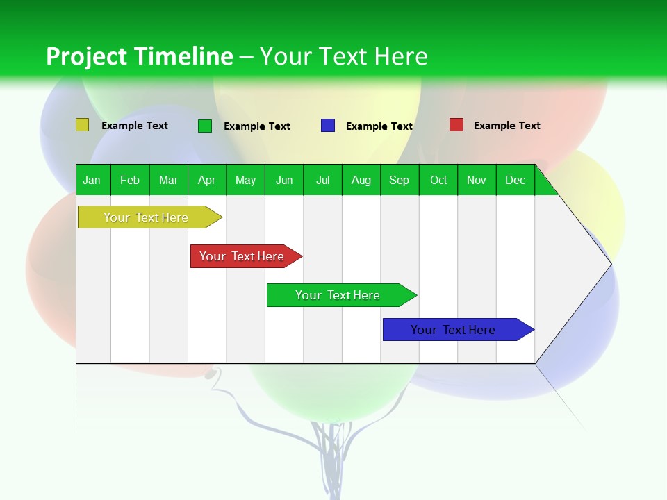 String Burst Happy PowerPoint Template