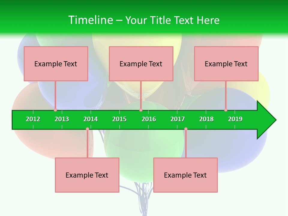 String Burst Happy PowerPoint Template