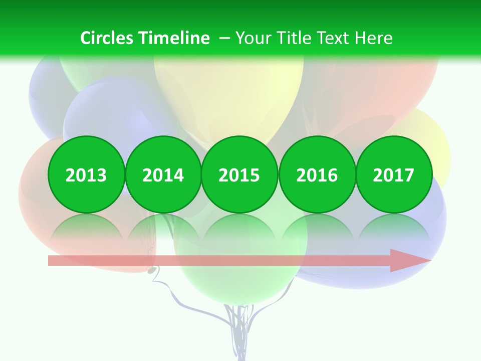 String Burst Happy PowerPoint Template