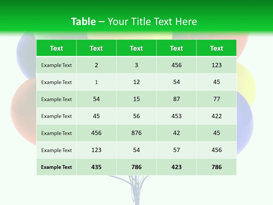 String Burst Happy PowerPoint Template