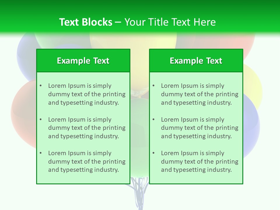 String Burst Happy PowerPoint Template