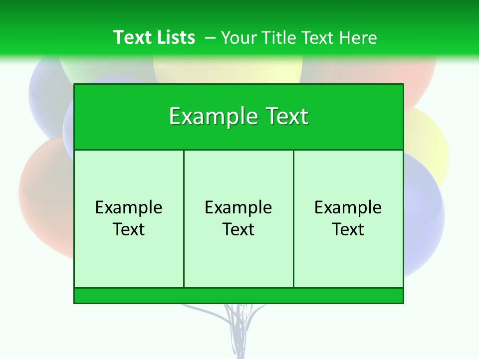 String Burst Happy PowerPoint Template