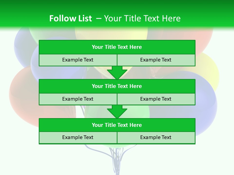 String Burst Happy PowerPoint Template