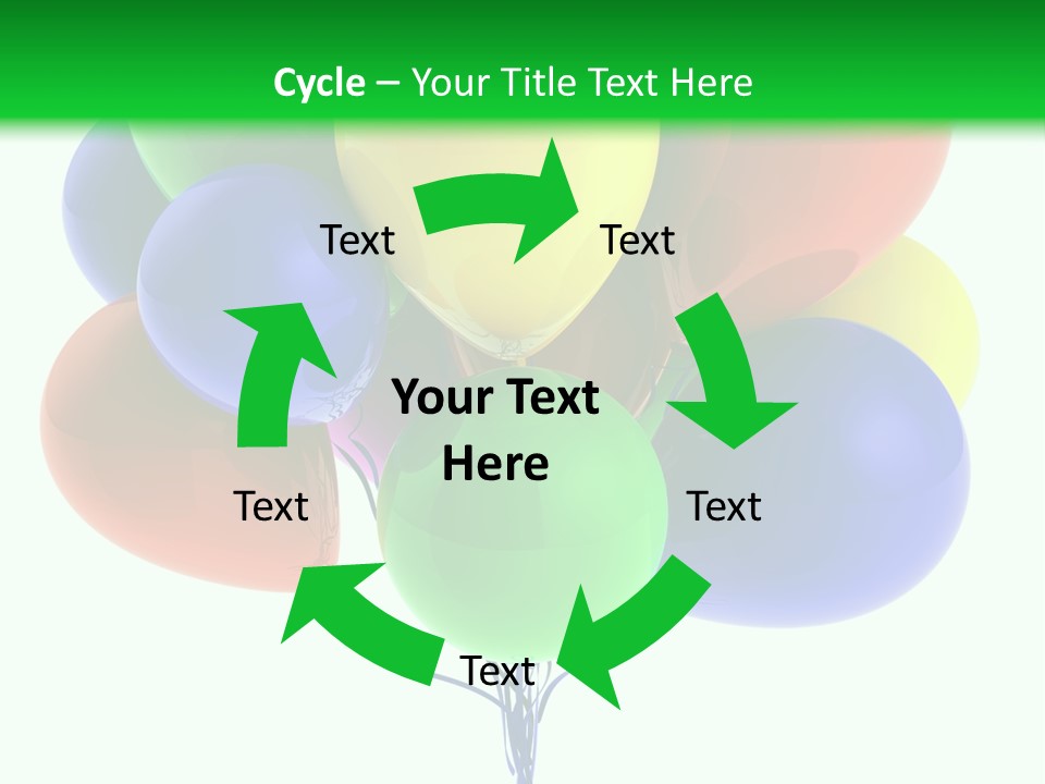 String Burst Happy PowerPoint Template