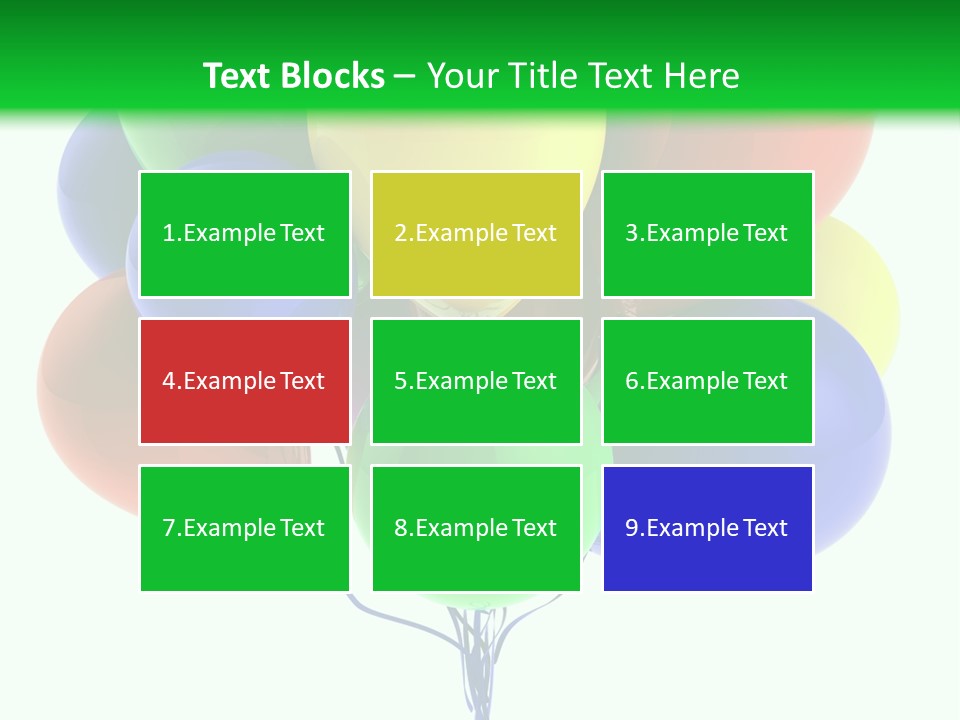 String Burst Happy PowerPoint Template