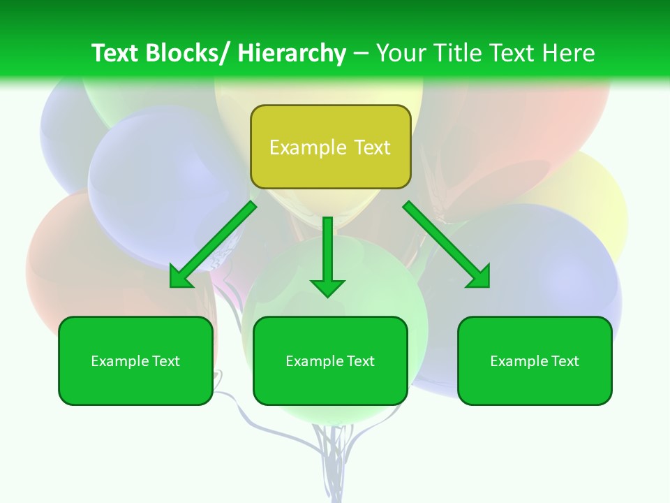 String Burst Happy PowerPoint Template