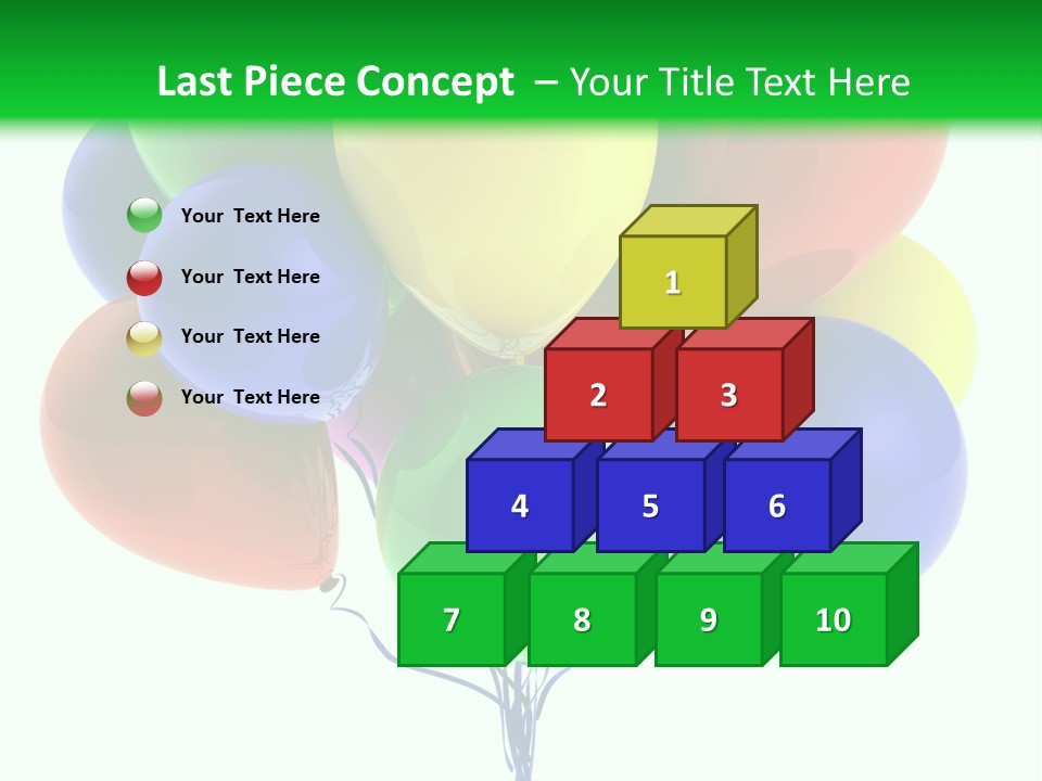 String Burst Happy PowerPoint Template