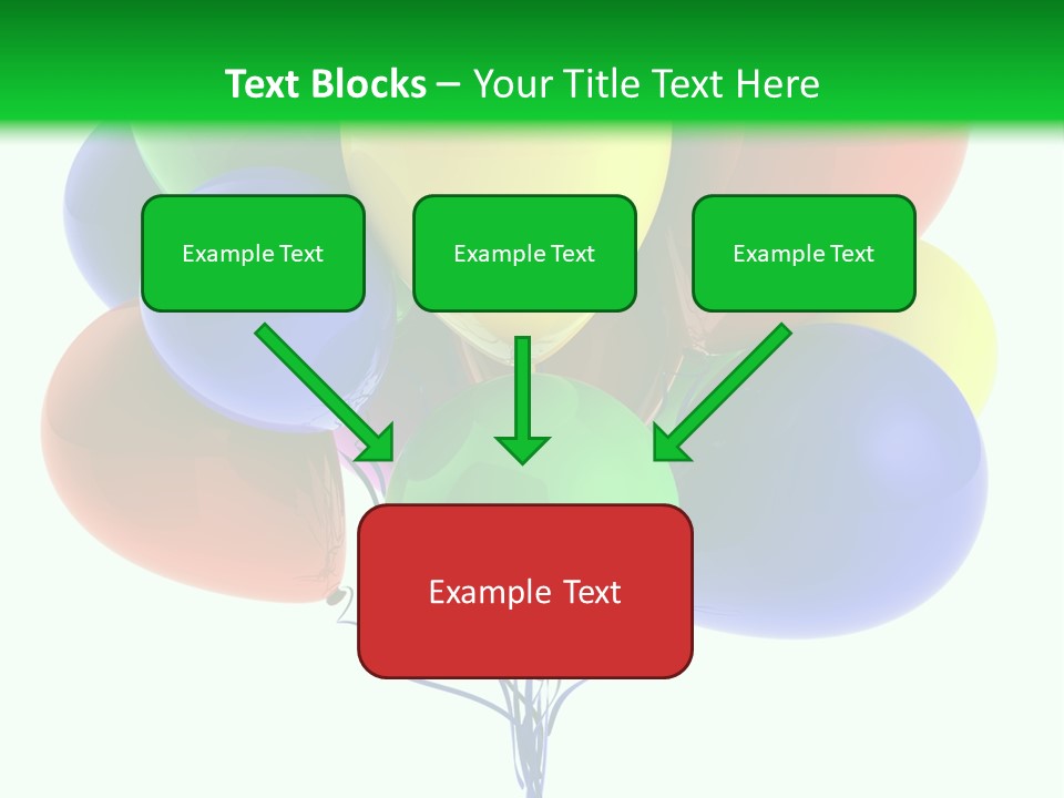 String Burst Happy PowerPoint Template